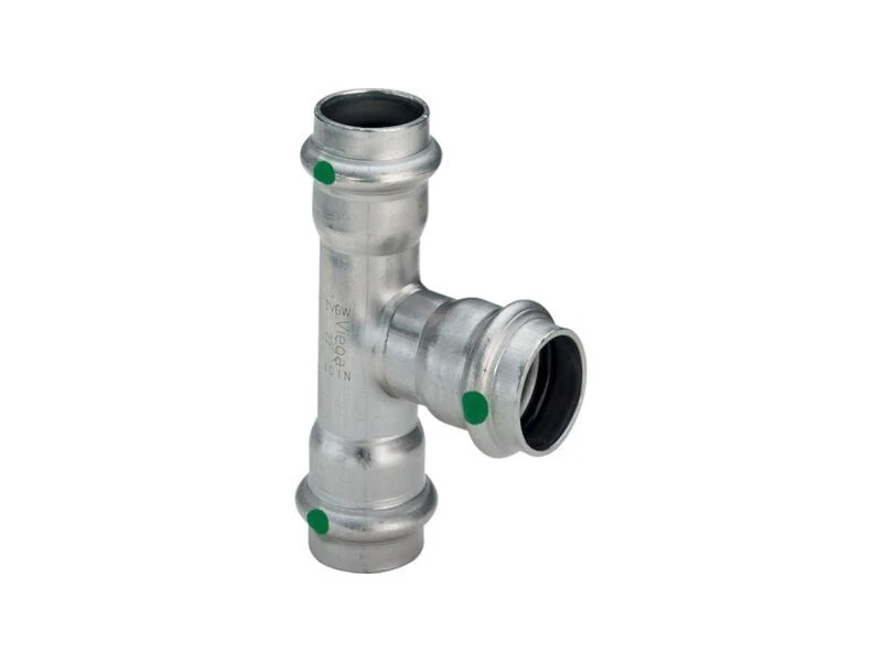 Viega SANPRESS INOX TEE Stainless Steel 2318 28x22x28mm - Image 1 of 1