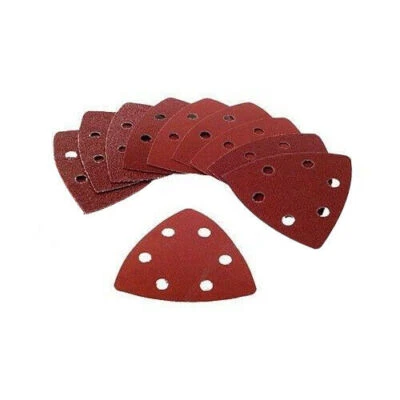 247BID 10 x 90mm DELTA DETAIL SANDING SANDER TRIANGLE SHEETS PADS 40G 60G 80G 100G 120G