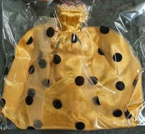 Quality Gold Spotted Polka Made for 12" dolls wedding ball gown dress UKseller - Picture 1 of 2