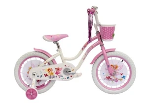 16" Girl Kids Bike with Training Wheels & Basket Freestyle Present Gift Bicycle - Picture 1 of 7