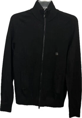 Express Men's Cardigan Black Merino Wool Size XS Retail $128 - Image 1 of 4