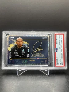 2024 Topps Turbo Attax Formula 1 F1 Lewis Hamilton Signature Style PSA 10 #24 - Picture 1 of 2