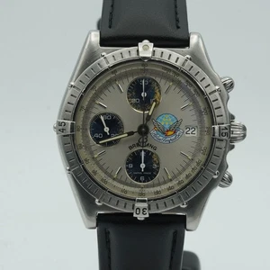 BREITLING CHRONOMAT A13050.1 HERREN UHR STAHL SCHÖN BR612 PAPIERE BLUE IMPULSE - Bild 1 von 9