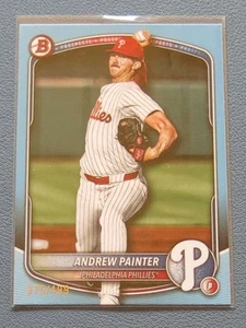 2025 Bowman Prospects #BP-116 Andrew Painter Sky Blue parallel /499 Phillies - Picture 1 of 3