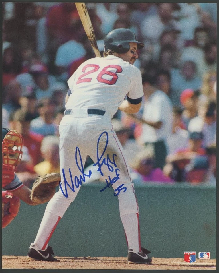Foto firmada por WADE BOGGS de 8x10 | Medias Rojas de Boston - autógrafo Salón de la fama Foto 1 de 1