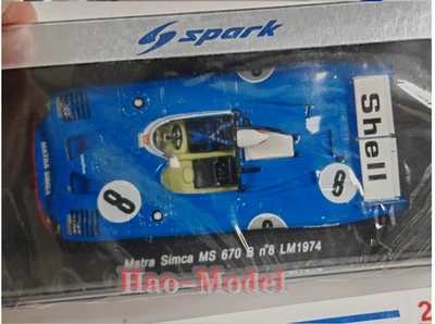 Spark 1/43 Le Mans ms670b matra simca 1974 Resin Diecast Model Car Ornaments Toy - Image 1 of 4
