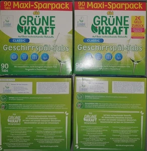 4x 90 Tabs Fit GRÜNE KRAFT Geschirrspül - Tabs - Bild 1 von 1