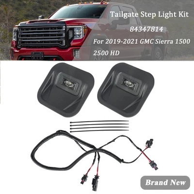 Fit For GMC Sierra 1500 2500 2019-2021 Series Tailgate Step Light New Plastic Foto 1 de 4