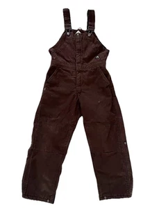 Ridgecut Toughwear Bib Overalls Women’s S Short Brown Canvas Durable Double Knee - Picture 1 of 15