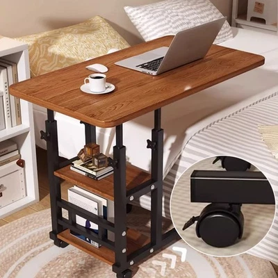 3 Tier Mobile Over Bed Table Adjustable Mobility Aid Chair Computer Laptop Desk - Image 1 of 4
