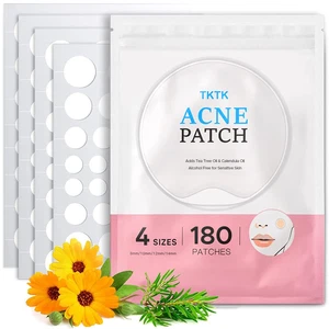 Hydrocolloid Acne Patches, Pimple Patches for Face with Tea Tree & Calendula Oil - Picture 1 of 12