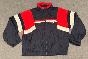 Vintage Fila Made In Italy Track Jacket Sz 46 XL Windbreaker Logo Tennis - Picture 1 of 7