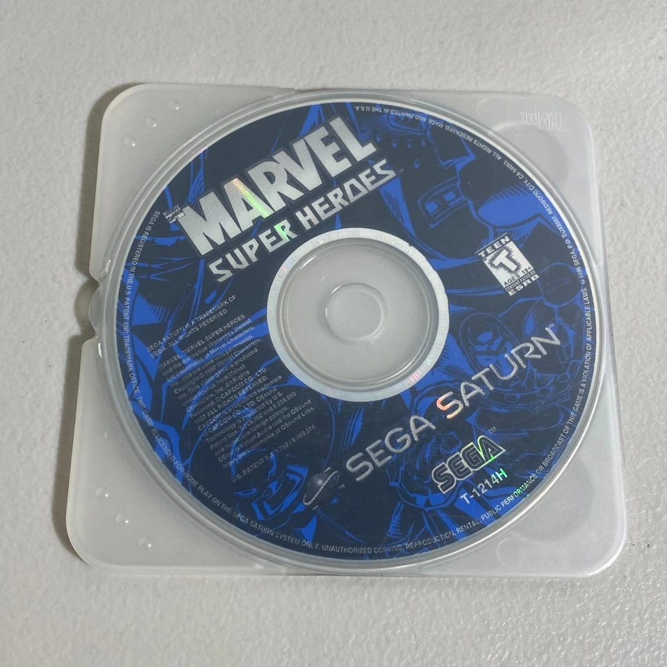 Marvel Super Heroes & Night Warriors Darkstalker’s Revenge Sega Saturn Games LOT - Image 1 of 4