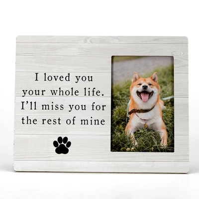 Pet Memory Picture Photo Frame, Cat & Dog Memorial Frames, Sympathy Gift for ... - Image 1 of 4