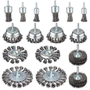 16 Pcs Twist Knot Wire Wheel Brush for Drill Crimped Cup Wire Wheels Brush Se... - Picture 1 of 6