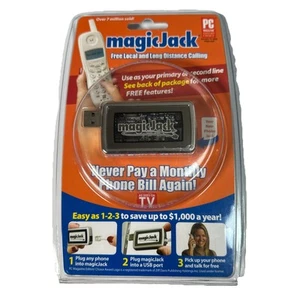 New MagicJack A921 USB PC to Phone Jack Free Local Long Distance Ships Free - Photo 1/2