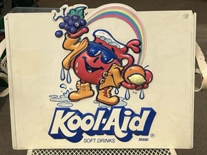 Vintage geprägtes Plastik Laden Werbung Mr. Kool Aid Schild - Bild 1 von 6