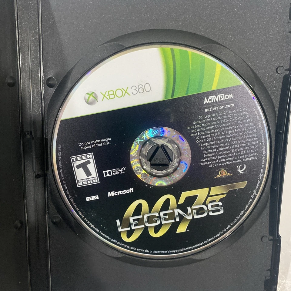 007 Legends Disc Only (Microsoft Xbox 360, 2012) Tested - Image 1 of 1