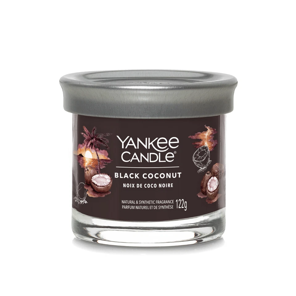 CANDELA TUMBLER PICCOLA SIGNATURE BLACK COCONUT - YANKEE CANDLE - Immagine 1 di 1