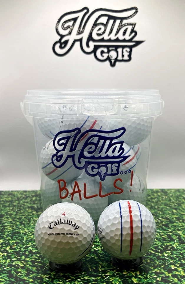 Paquete de 12 pelotas de golf Callaway cromadas suaves (5A) de triple pista ~Hella prístinas~ Foto 1 de 1
