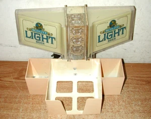 VINTAGE 1977 SCHLITZ LIGHT BEER LIGHTED BAR CONDIMENT AND NAPKIN HOLDER CADDY - Picture 1 of 13