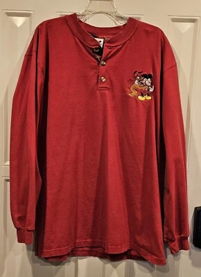 Camisa Manga Larga Mickey/Pluto Catálogo Disney Para Hombre Talla XL Foto 1 de 4