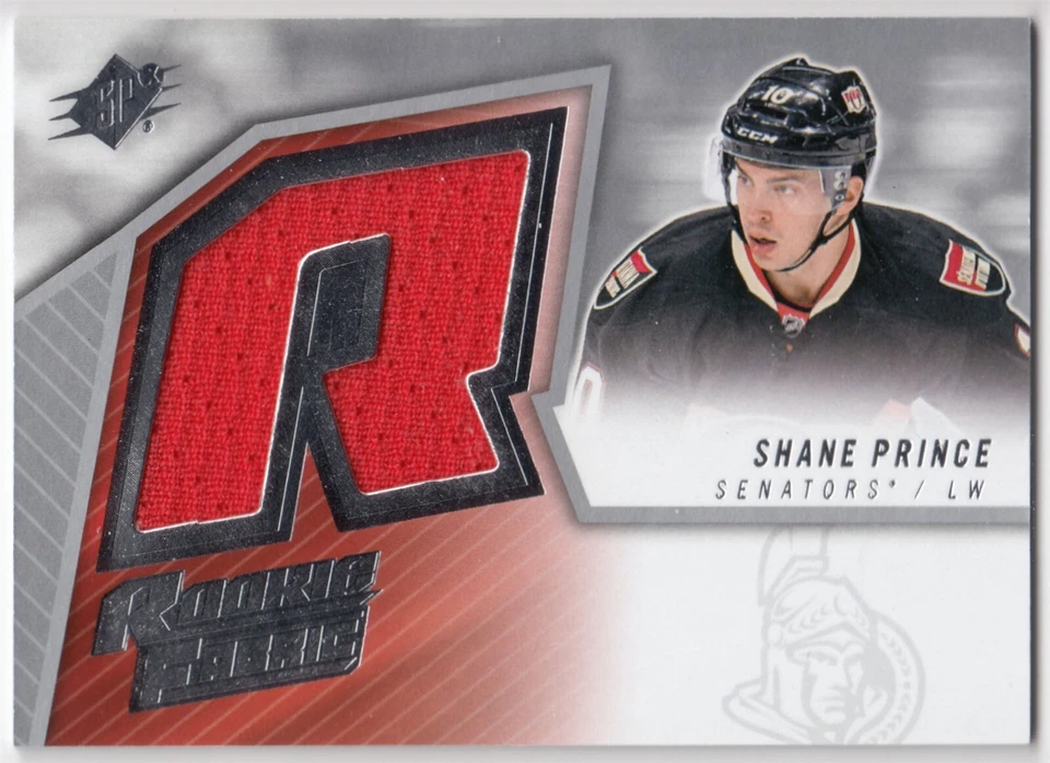 2015-16 Upper Deck SPx 2005-06 Retro Rookie Fabrics Jersey SHANE PRINCE #SPXR-SP - Image 1 of 1