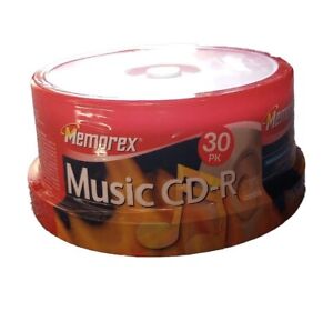  Memorex CD-R 30 Pack Blank Music Discs 40X 80 Minute 700MB Sealed 