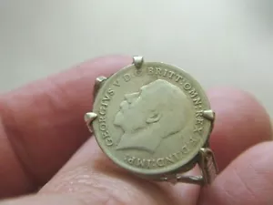 ANILLO DE PLATA CON MONEDA ANTIGUA TALLA 19 - Imagen 1 de 3