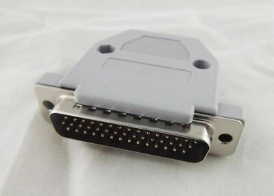 10pcs  D-SUB Connector Grey Plastic Hood Cover Backshell DB44 Male 44 Pin 3 Rows - Image 1 of 4