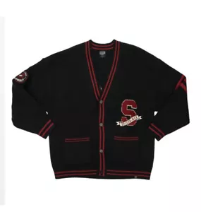 Heroes & Villains MARVEL SPIDER-MAN VARSITY CARDIGAN SIZE MEDIUM NEW WITH TAGS - Picture 1 of 17