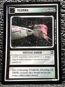 Star Trek CCG 1E Voyager Voy 1R 2001 - comportamiento agresivo - Imagen 1 de 2