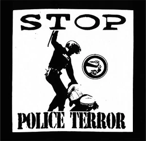 STOP POLICE TERROR  Patch / Aufnäher NEU Punk Skinhead Oi FCK CPS  ACAB COPS - Imagen 1 de 1