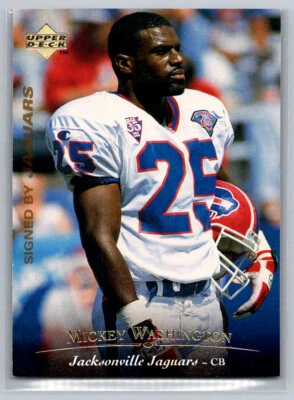 # 283 Mickey Washington Jacksonville Jaguars 1995 Upper Deck - Image 1 of 2