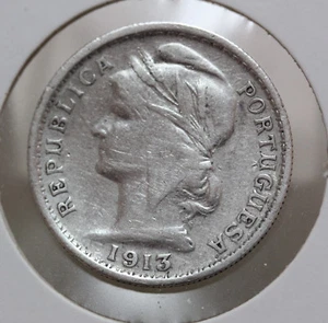 PORTUGIESISCH/PORTUGIESISCHE SILBERMÜNZE 20 CENTAVOS 1913 - Bild 1 von 2