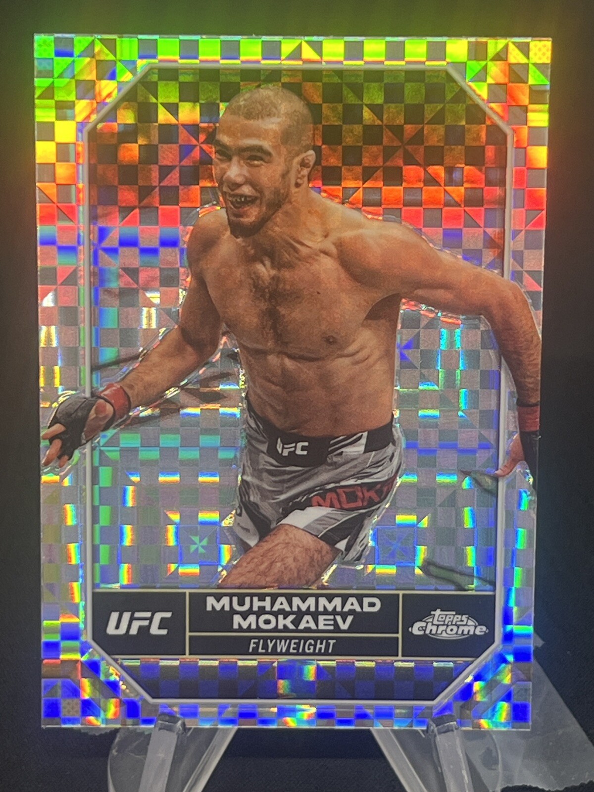 2024 Topps Chrome UFC Muhammad Mokaev #144 X-Fractor