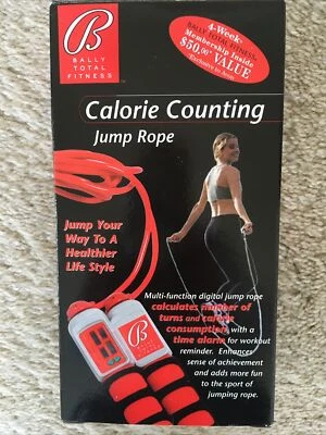 Cuerda de salto Bally Total Fitness conteo de calorías multifunción DIGITAL NUEVA EN CAJA Foto 1 de 3