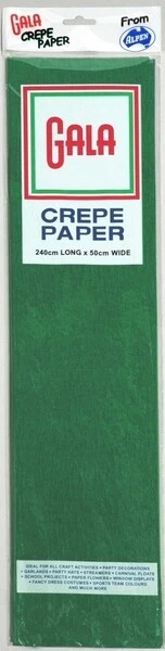 Crepe Paper Gala 240x50cm Emerald Green Pk 1 - image 1 of 1