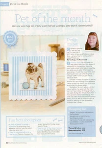 Pug (Pet of the Month) + Baking Mouse Cross Stitch Magazine Patterns - Picture 1 of 2