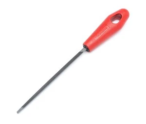 Crescent Nicholson 6" Triangle Single Cut Extra Slim Taper File with Red Handle - Picture 1 of 1