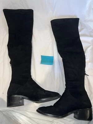 Steven Madden Gabbie Over The Knee Suede Black Boots Women’s Size 9 - Image 1 of 4