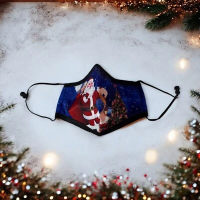CHRISTMAS Face Mask: Adult, Washable, Adjustable. Merry Christmas! - Image 1 of 4
