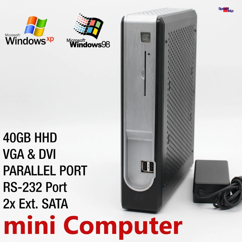 Nano Mini Computer PC for Windows XP Pro DOS Old Games Parallel LPT RS-232 COM - Image 1 of 4
