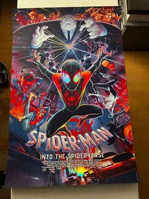 Impresión Mondo Spider-Man: Into the Spider-Verse variante de lámina Martin Ansin con pin Foto 1 de 4