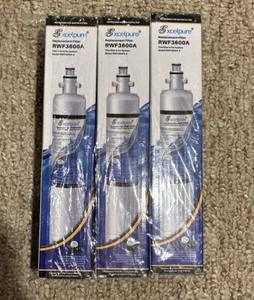 3 Pack Excelpure RWF3600A Refrigerator Water Filter Replacement GE RPWF WSG-4 - Picture 1 of 2