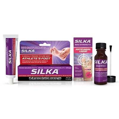 Silka Max Strength Antifungal Liquid and Cream Set for Toenail and Foot Care - Image 1 of 4