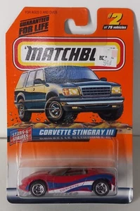 Matchbox 1998 Corvette Stingray III, Stars & Stripes Series I  #2 of 75 - Picture 1 of 2