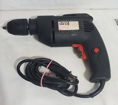 DRILL MASTER (60614) 3,2 amperios 3/8 pulgadas Taladro de velocidad variable | Mandril sin llave  Foto 1 de 4