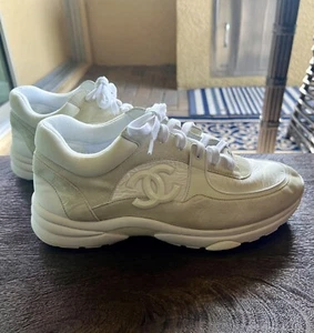 Chanel CC Logo Kalbsleder Sneaker 9 - Bild 1 von 9