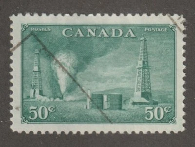Canada 1950 #294  - Oil Wells - VF Used - Image 1 of 2